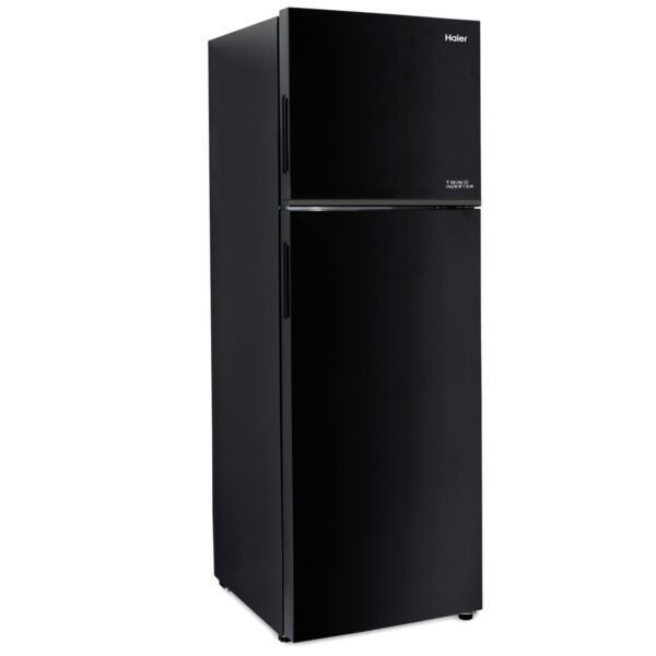 Haier HRF-355BS(KE) 333L Double Door No Frost Fridge – Black – Kenya