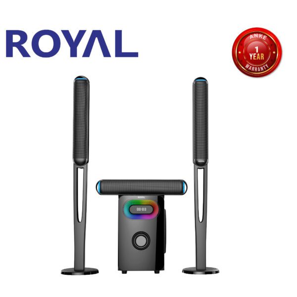ROYAL-R906-3.1-Channel-Tall-Boys-Speaker-System-Black